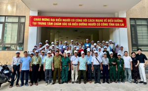 Trung tâm Chăm sóc và Điều dưỡng người có công tỉnh Gia Lai tổ chức điều dưỡng tập trung cho 90 người có công và thân nhân liệt sĩ