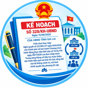 UBND tỉnh Gia Lai ban hành Kế hoạch triển khai thực hiện Nghị quyết số 221/NQ-CP ngày 09/8/2026 của Chính phủ.