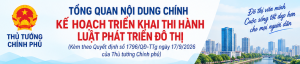 Kế hoạch triển khai thi hành Luật Phát triển đô thị