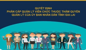 Quyết định của Ủy ban nhân dân tỉnh về phân cấp quản lý viên chức thuộc thẩm quyền quản lý của Ủy ban nhân dân tỉnh Gia Lai