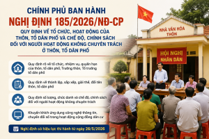 Chính phủ ban hành Nghị định quy định về tổ chức, hoạt động của thôn, tổ dân phố