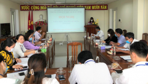Quang cảnh Hội nghị VCNLĐ Trung tâm Lưu trữ lịch sử tỉnh năm 2022