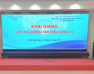 Khai giảng lớp Bồi dưỡng văn hóa công vụ.