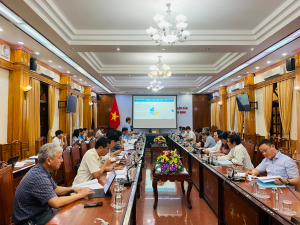 Quang cảnh phiên họp Ban Chỉ đạo thực hiện Chương trình hành động số 09-CTr/TU