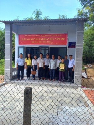 Hộ gia đình bà Bùi Thị Thừa, thôn Nhơn thuận, xã Tây Vinh, huyện Tây Sơn, tỉnh Bình Định