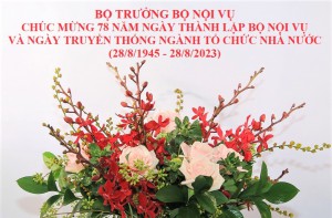 Thư chúc mừng của Bộ trưởng Phạm Thị Thanh Trà nhân dịp kỷ niệm 78 năm Ngày truyền thống ngành Tổ chức nhà nước.