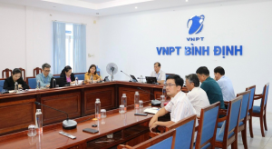 Các đại biểu tham dự tại điểm cầu tỉnh Bình Định