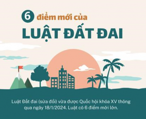 Những điểm mới quan trọng trong LUẬT ĐẤT ĐAI (sửa đổi)