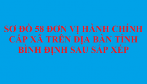 SƠ ĐỒ 58 ĐƠN VỊ HÀNH CHÍNH CẤP XÃ TRÊN ĐỊA BÀN TỈNH BÌNH ĐỊNH SAU SẮP XẾP