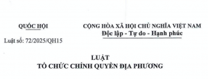 Ban hành Luật Tổ chức chính quyền địa phương