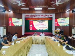 Đồng chí Trần Trung Định, Phó Giám đốc Sở Nội vụ phát biểu chỉ đạo tại Hội nghị