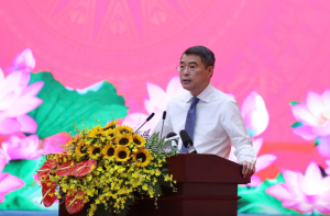 Thủ tướng Chính phủ Lê Minh Hưng phát biểu phát động phong trào thi đua