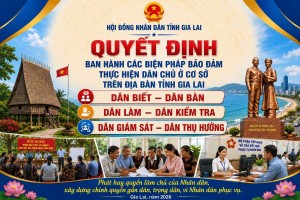 Nghị quyết Hội đồng nhân dân tỉnh quyết định các biện pháp bảo đảm thực hiện dân chủ ở cơ sở trên địa bàn tỉnh Gia Lai