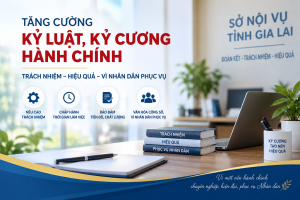 Sở Nội vụ tăng cường kỷ luật, kỷ cương hành chính.
