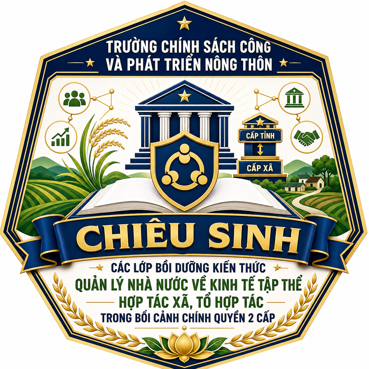 Chiêu sinh các lớp bồi dưỡng kiến thức Quản lý nhà nước về Kinh tế tập thể, Hợp tác xã, Tổ hợp tác trong bối cảnh chính quyền 2 cấp.