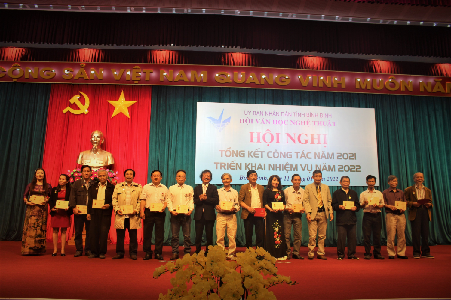 Hội Văn học Nghệ thuật tỉnh tổ chức tổng kết công tác năm 2021, triển khai nhiệm vụ công tác trọng tâm năm 2022