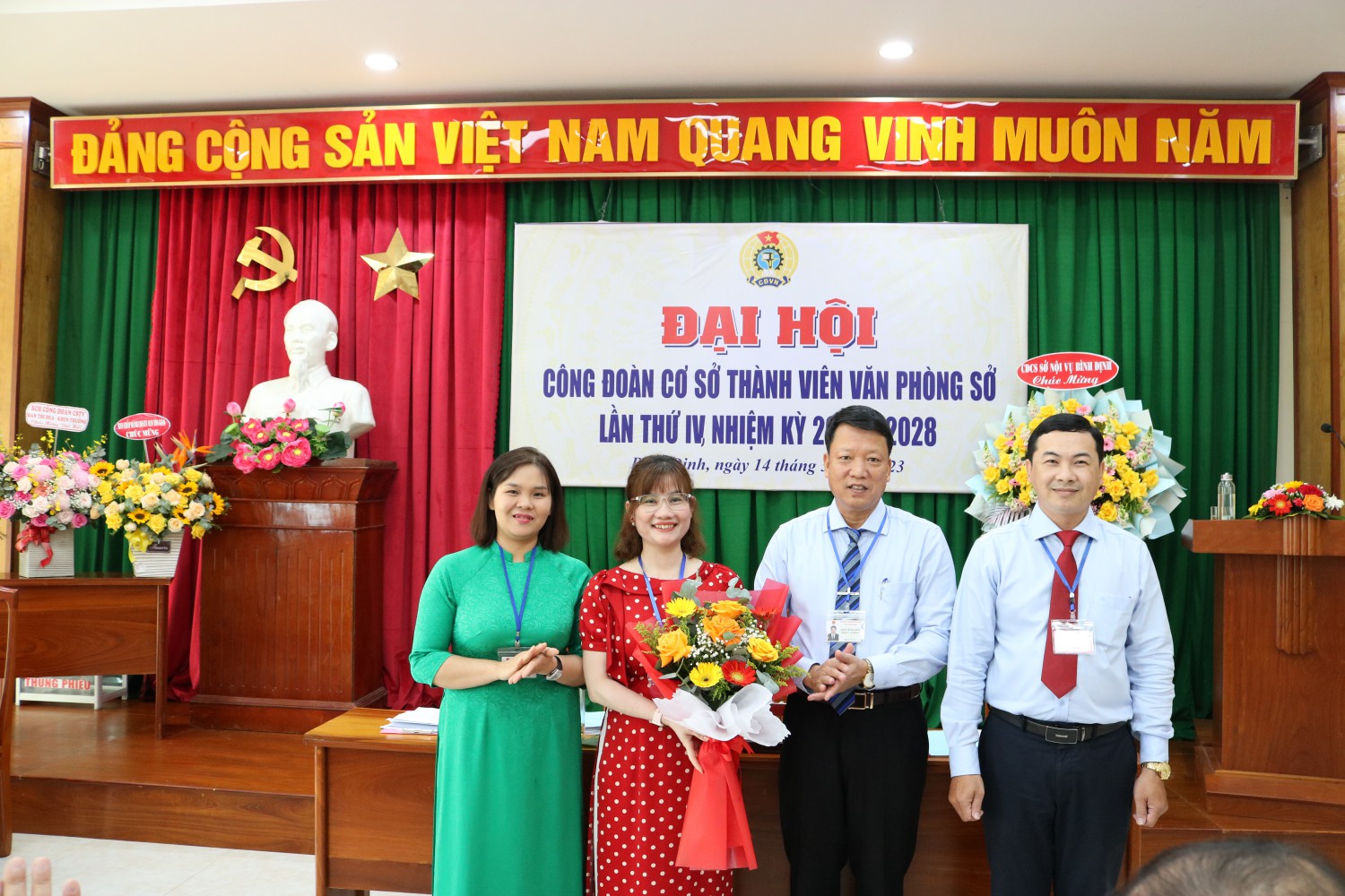 Đại hội Công đoàn cơ sở thành viên Văn phòng Sở Nội vụ lần thứ IV, nhiệm kỳ 2023-2028.