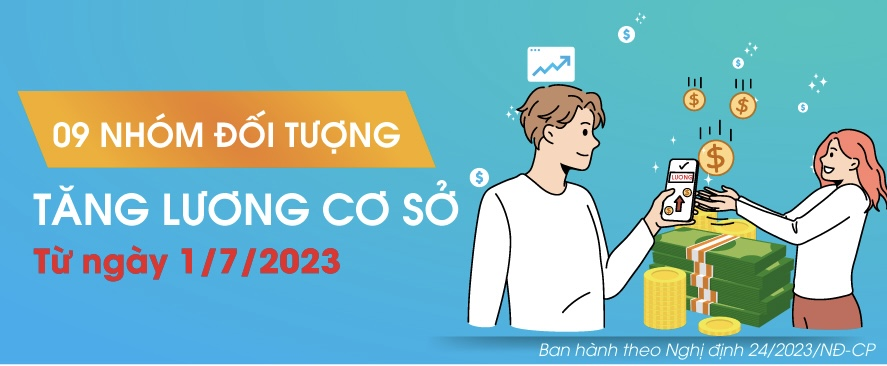 Những đối tượng được tăng lương cơ sở từ ngày 1/7/2023