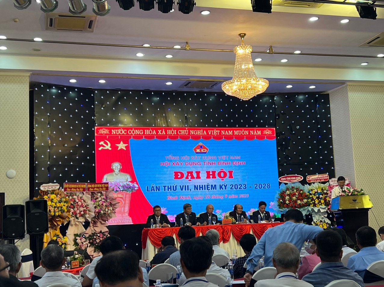 Quang cảnh Đại hội Hội Xây dựng tỉnh, nhiệm kỳ 2023 - 2028