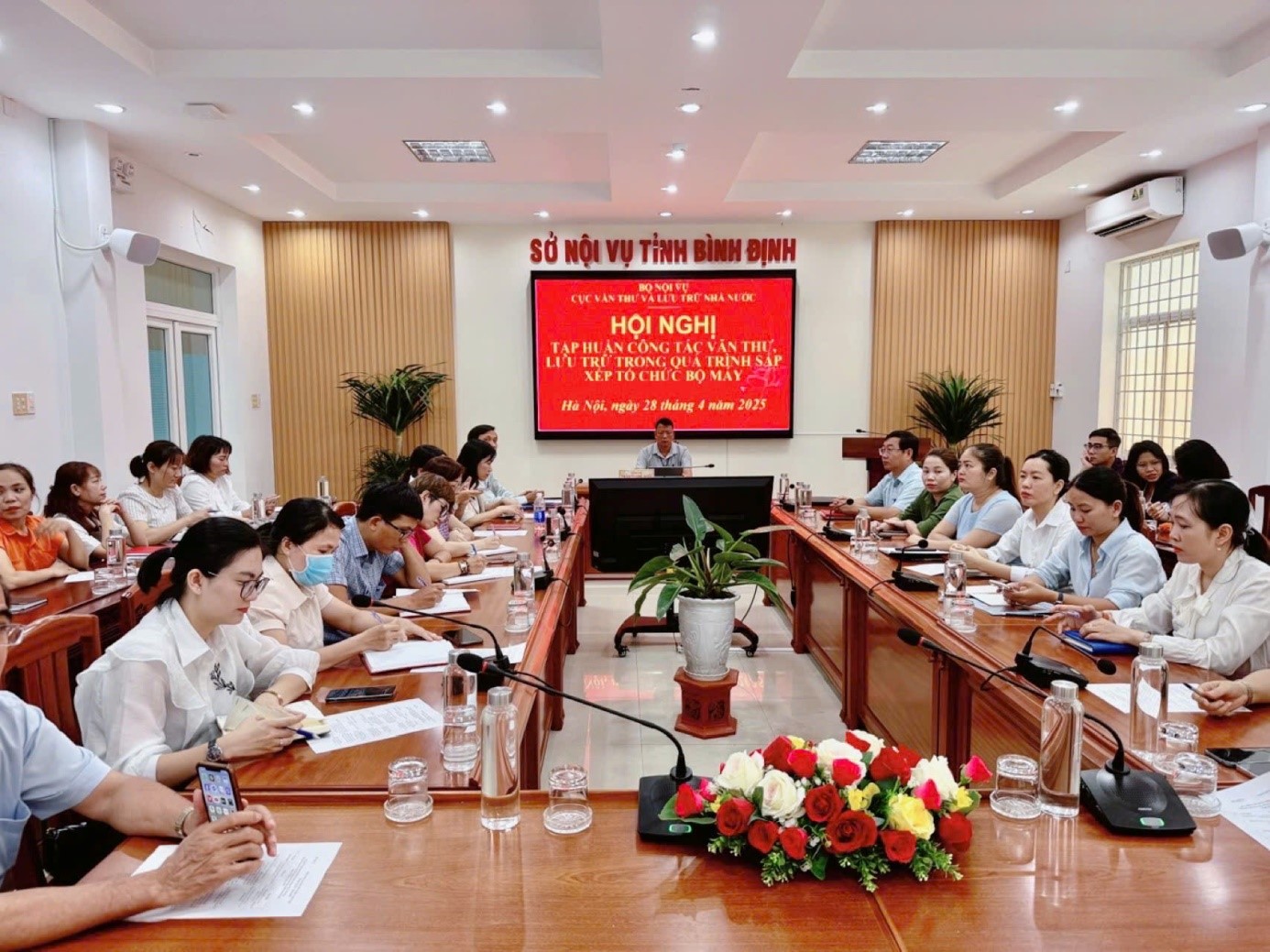 Điểm cầu tại Sở Nội vụ tỉnh Bình Định