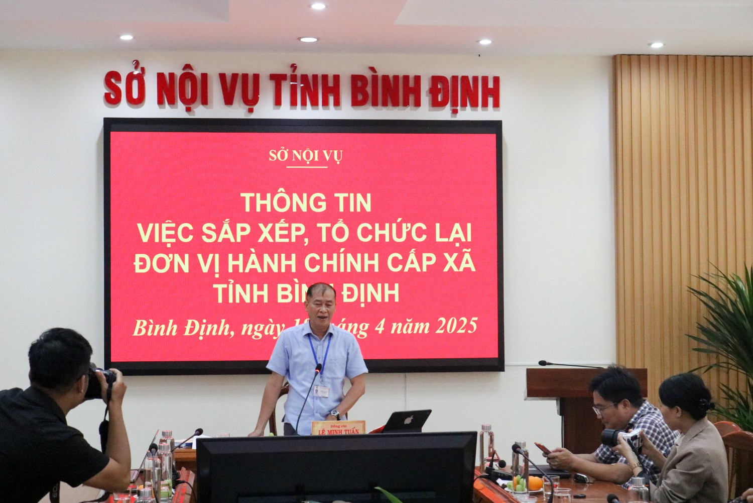 Sở Nội vụ tổ chức thông tin về Phương án sắp xếp đơn vị hành chính cấp xã trên địa bàn tỉnh Bình Định.
