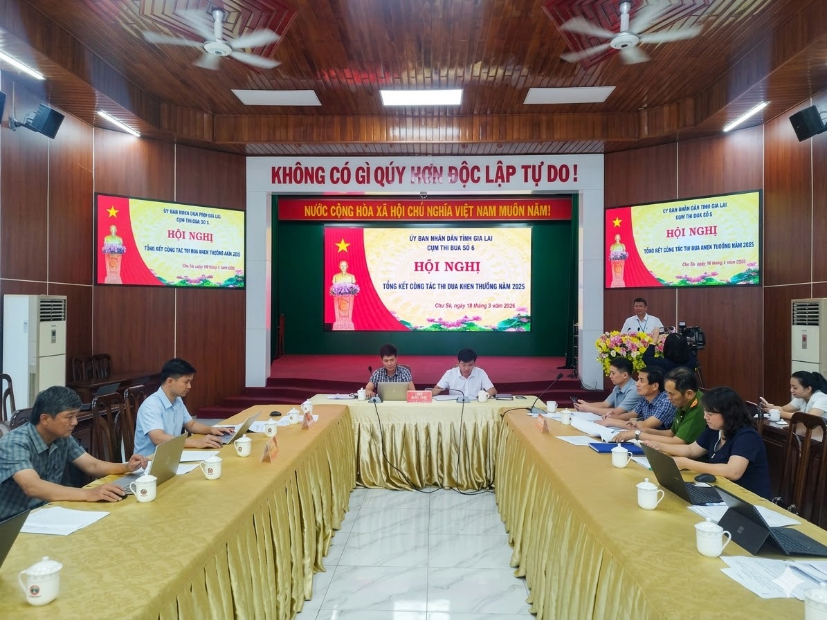 Đồng chí Trần Trung Định, Phó Giám đốc Sở Nội vụ phát biểu chỉ đạo tại Hội nghị
