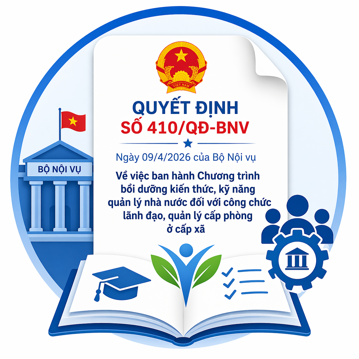 Chương trình bồi dưỡng kiến thức, kỹ năng quản lý nhà nước đối với công chức lãnh đạo, quản lý cấp phòng ở cấp xã.